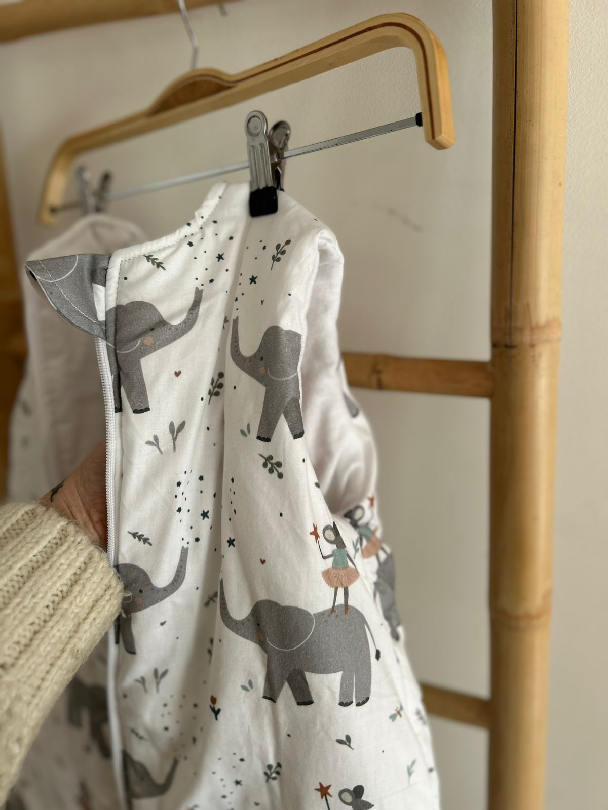 Saco dormir gota 0 a 3 meses algodón estampado tog 2.5 Sin Mangas