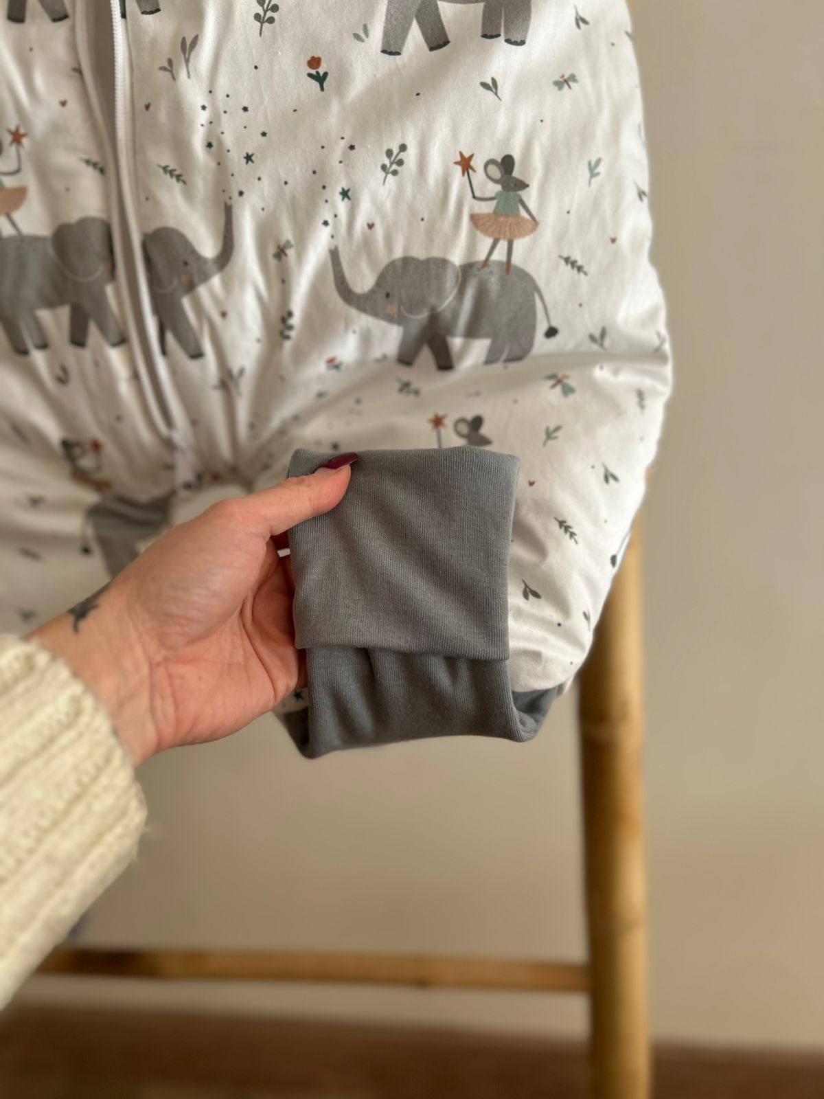 Saco dormir 2 a 3 años con pies algodón estampado tog 1.0 Sin Mangas