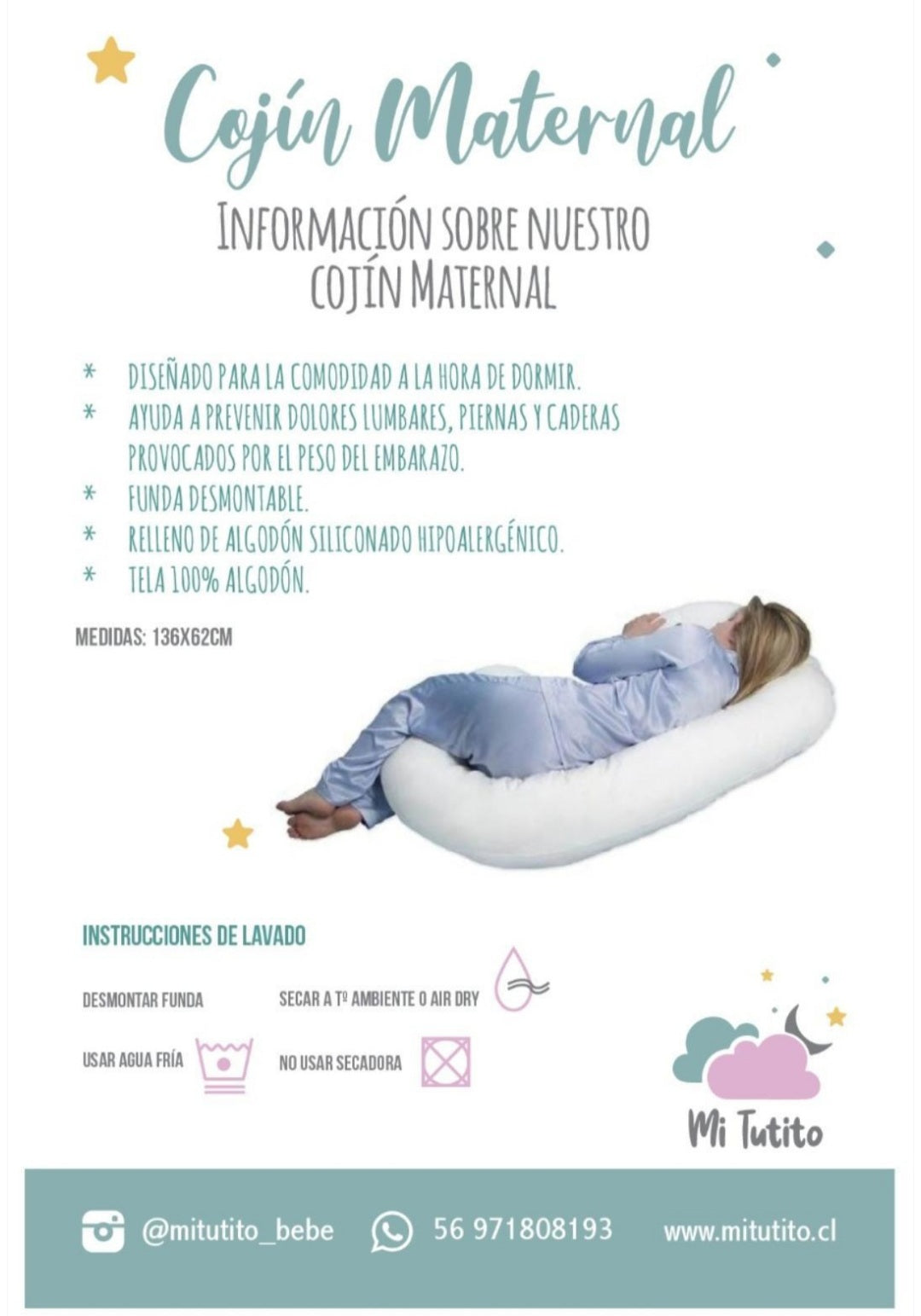 Cojin maternal C Lino – Mi Tutito