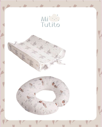 Pack Mudador y Cojin lactancia Estampado
